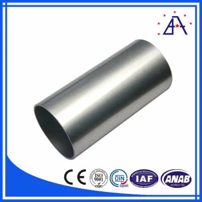Tuyau en aluminium 6063 T6/ tube rond en aluminium anodisé