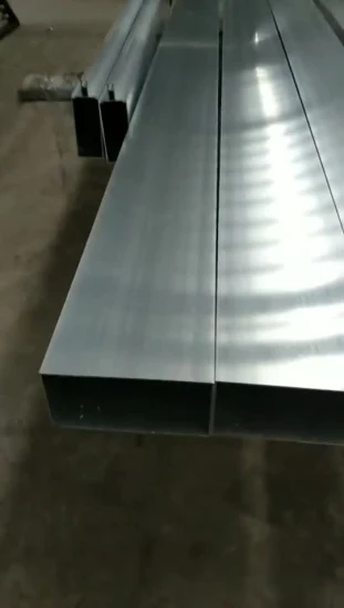 Tube carré en aluminium de tube rectangulaire en aluminium de 38X19mm