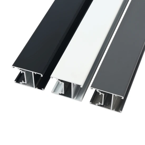 6063 aluminium/extrusion d'aluminium/profil extrudé revêtement en poudre de grain de bois pulvérisation/anodixation tube anodisé/tuyau carré/ovale/porte fenêtre ronde