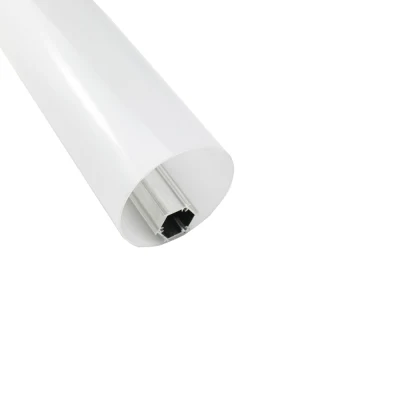 Profil en aluminium du tube rond LED de garde-robe d'extrusion en aluminium de lumière du dissipateur de chaleur LED